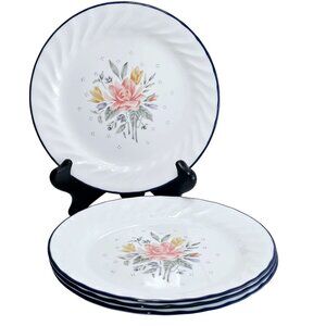 Corelle Promise Floral Dessert Bread Plates 7" farmhouse cottage core romance 4